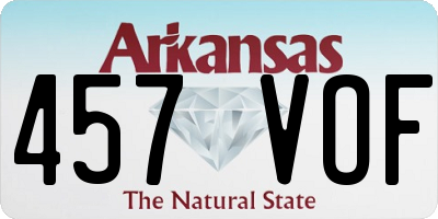 AR license plate 457VOF