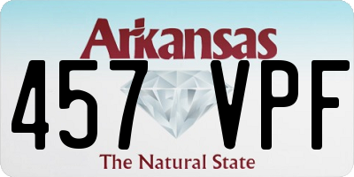 AR license plate 457VPF