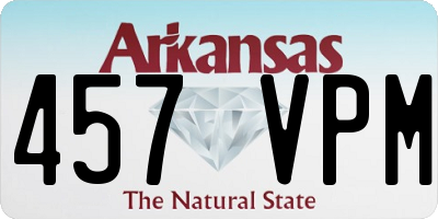 AR license plate 457VPM