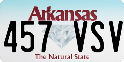 AR license plate 457VSV