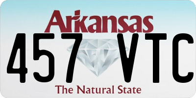 AR license plate 457VTC