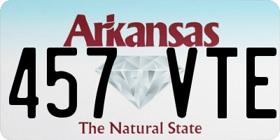 AR license plate 457VTE