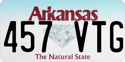 AR license plate 457VTG