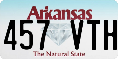 AR license plate 457VTH