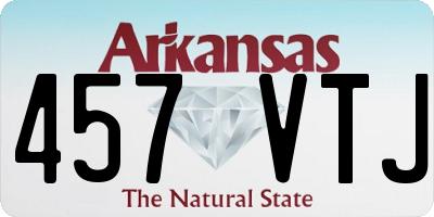 AR license plate 457VTJ