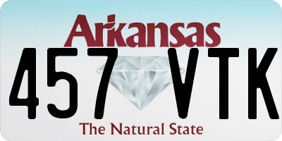 AR license plate 457VTK