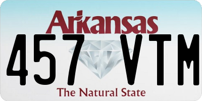 AR license plate 457VTM