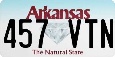 AR license plate 457VTN