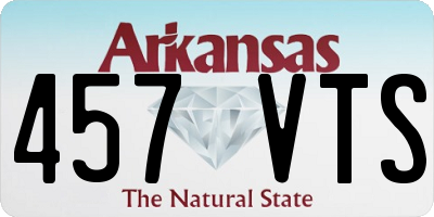AR license plate 457VTS