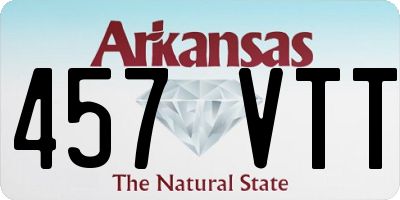 AR license plate 457VTT