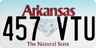 AR license plate 457VTU