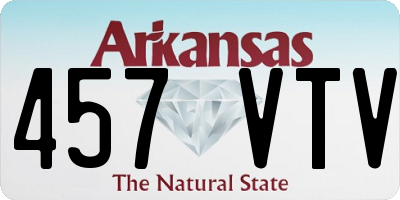 AR license plate 457VTV