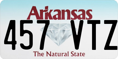 AR license plate 457VTZ