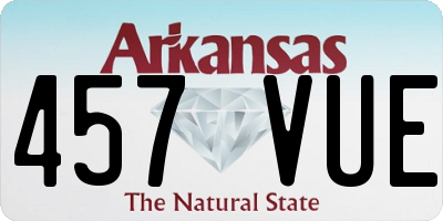 AR license plate 457VUE