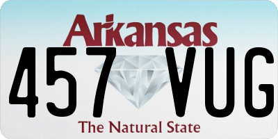 AR license plate 457VUG