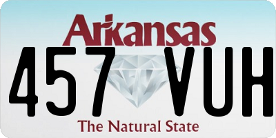 AR license plate 457VUH