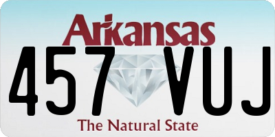 AR license plate 457VUJ