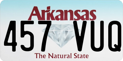 AR license plate 457VUQ