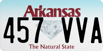 AR license plate 457VVA