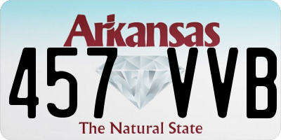 AR license plate 457VVB