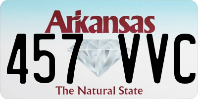 AR license plate 457VVC