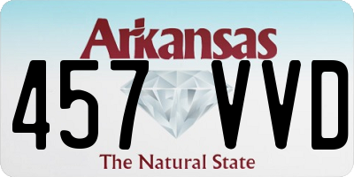 AR license plate 457VVD