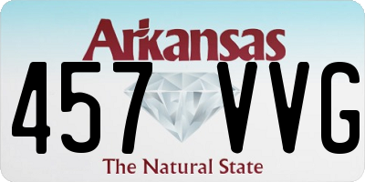 AR license plate 457VVG