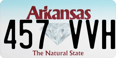 AR license plate 457VVH