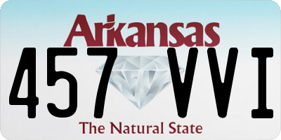 AR license plate 457VVI