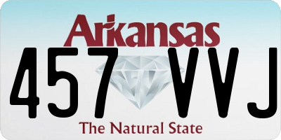 AR license plate 457VVJ