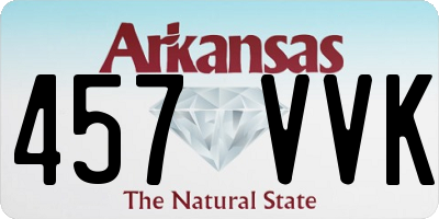 AR license plate 457VVK