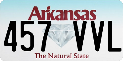 AR license plate 457VVL