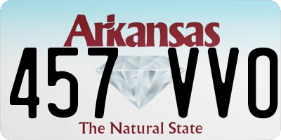 AR license plate 457VVO