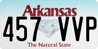 AR license plate 457VVP