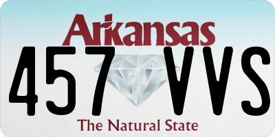 AR license plate 457VVS