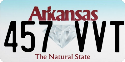 AR license plate 457VVT