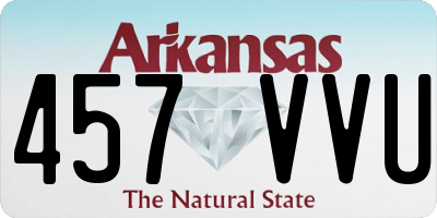 AR license plate 457VVU