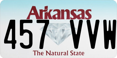 AR license plate 457VVW