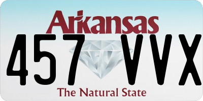AR license plate 457VVX