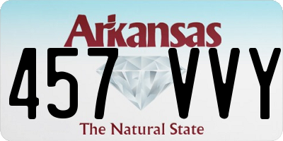AR license plate 457VVY