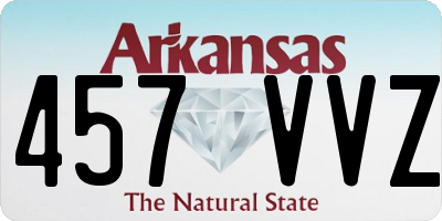 AR license plate 457VVZ