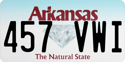 AR license plate 457VWI