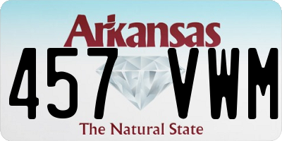 AR license plate 457VWM