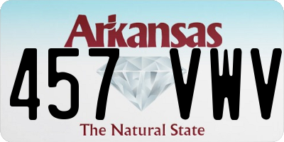 AR license plate 457VWV