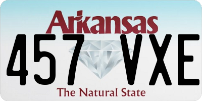 AR license plate 457VXE