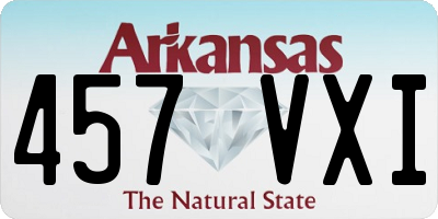 AR license plate 457VXI
