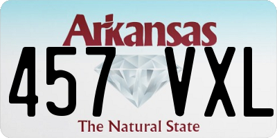 AR license plate 457VXL
