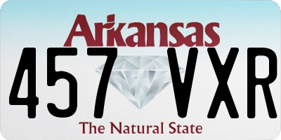 AR license plate 457VXR