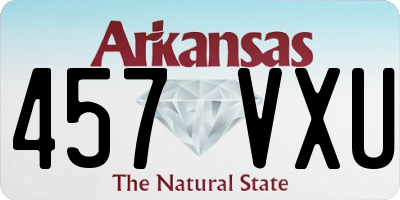 AR license plate 457VXU