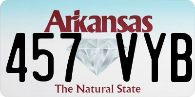 AR license plate 457VYB